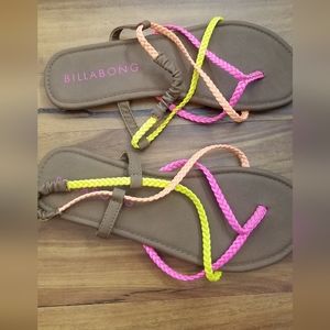 Billabong Braided Sandals, size 6